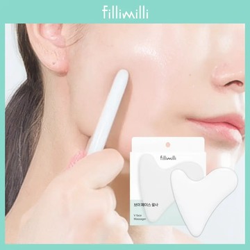 韓國 fillimilli V臉刮痧板 臉部按摩板 美容按摩工具 臉頰下顎線 Olive Young 韓國門市購入