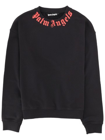 palm angels felpa con logo