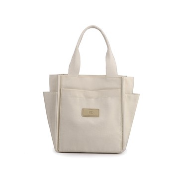 【iSPurple】復古拖特 手提立體帆布單肩包/顏色可選