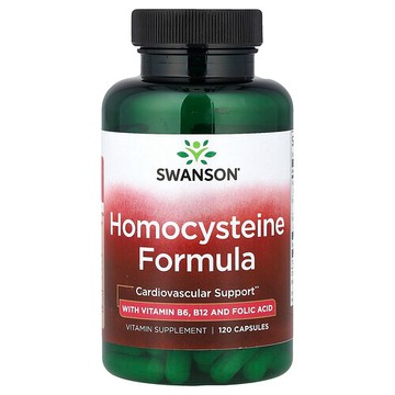 Swanson Vitamins, 同型半胱氨酸配方，120 粒膠囊