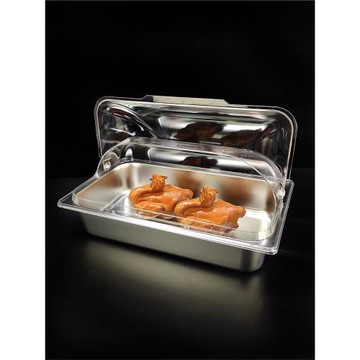 熟食展示盤透明保鮮防塵罩翻蓋鹵菜水果盤子面包蛋糕點心托盤帶蓋