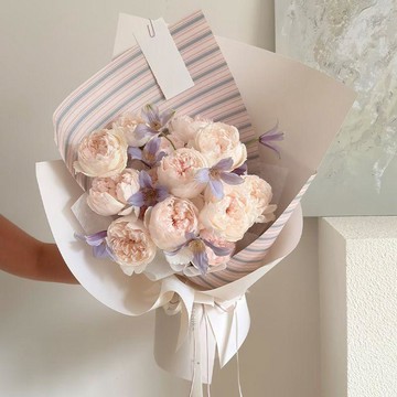 ❀【花中世界】❀溫柔浪漫粉色芍藥仿真花花束七夕情人節告白送對象閨蜜紀念日生日