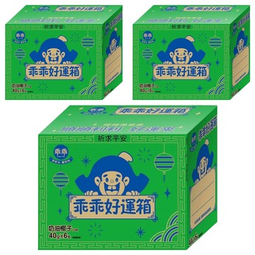 乖乖 好運箱 奶油椰子口味 6包入  奶油椰子6包  3盒