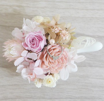 一起過日子  櫻花粉永生小盆花 (只賣花不含戒指)畢業教師情人節