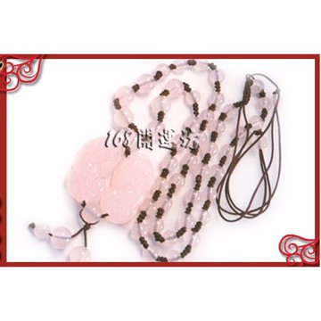 【168開運坊】五行項鍊系列【五行招財項鍊/可伸縮-粉晶貔貅一對】開光/淨化