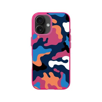 iPhone 16 Clear 粉漾桃 - Camouflage / 迷彩 - M1929熱帶迷彩