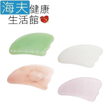 【海夫健康生活館】東陵玉 白玉 粉水晶 透亮粉晶 玉石刮痧按摩板 任選1入(47g)