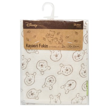 Skater Disney POOH 抹布 3條  30 x 30cm  1組