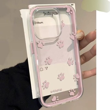 免運+隔日🚚大孔二合一手機殼 卡通小狗爪印 適用蘋果17promax 16Pro 15plus14 13 1211防摔