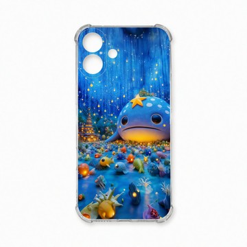 iPhone 16 Plus 殼 TRON IPhone 16 PLUS 奇幻大鯨魚 四角防摔殼 手機殼