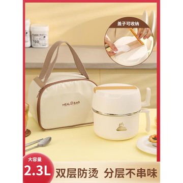飯盒上班族保溫飯缸初中生食堂打飯專用碗便攜分格餐盒保溫帶飯碗