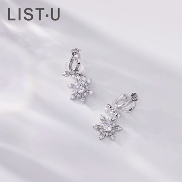 [快速出貨]阿讓特伊的雪｜耳環 - 耳夾(享免費包裝) 女友禮物 生日驚喜 閨蜜首選 聖誕禮物 驚喜禮物 節日禮物