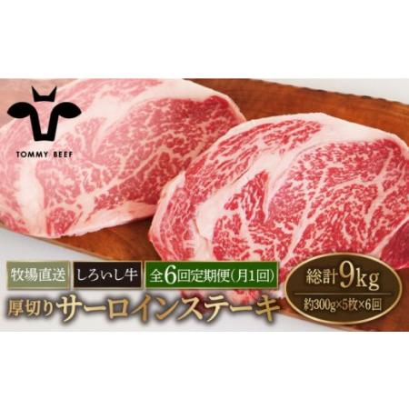 ふるさと納税 佐賀県産しろいし牛 厚切りサーロインステーキ 1.5kg（約300g×5枚）【有限会社佐賀セントラル牧場.. 佐賀県白石町