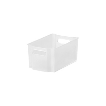 【日本天馬】可層疊置物收納籃(附把手)-S-3入-多色可選霧透