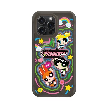 iPhone 15 Pro Max AirX 本質黑 - The Powerpuff Girls 飛天小女警 - 可愛小女警線條款