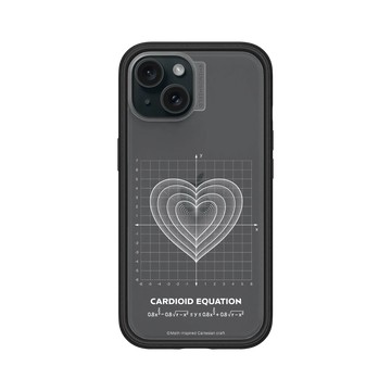 iPhone 15 Mod NX 黑 - Valentine's Day Collection - 愛的方程式：同心愛（白）