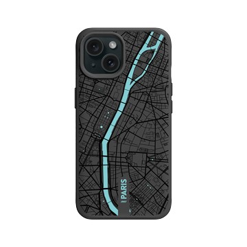 iPhone 15 SolidX 黑 - JOCR - Paris (Black Logo)
