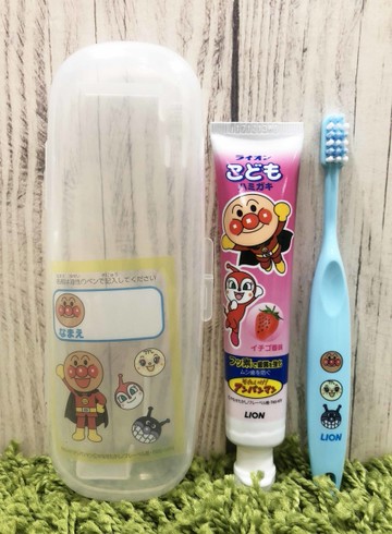 【震撼精品百貨】麵包超人_Anpanman~麵包超人攜帶型牙刷組附盒-藍#85611
