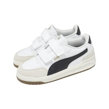 Puma 休閒鞋 Shuffle Downtown Lo V PS 中童 小朋友 白 黑 405663-01