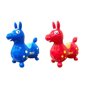 義大利RODY超彈力跳跳馬+搖板(紅色/藍色)(Baby感覺統合)★愛兒麗婦幼用品★