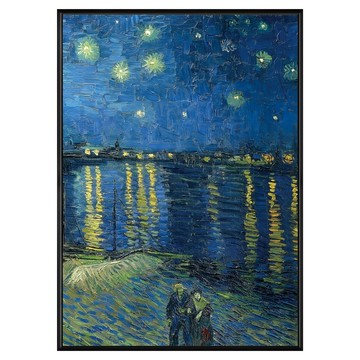 菠蘿選畫所 梵谷 隆河上的星夜II AVAR5723B  70 x 50cm  黑色