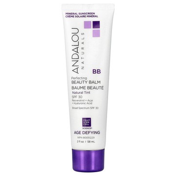 Andalou Naturals, BB 漂亮美容膏，SPF 30，自然色，2 液量盎司（58 毫升）