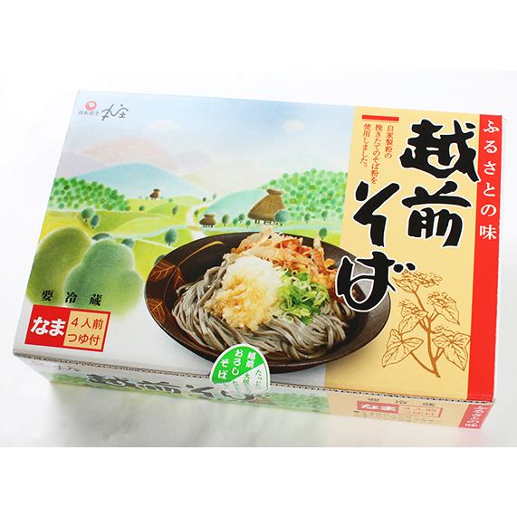 蕎麦 400g 4食 化粧箱 越前そば 福井 武生製麺