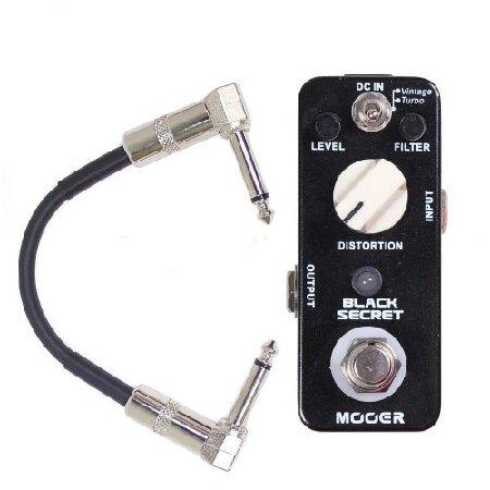 Mooer Black Secret Distortion Guitar Effect Pedal w Patch Cable