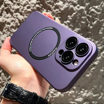 適用iphone14手機殼新款magsafe磁吸自帶鏡頭膜蘋果14promax超薄高級感女14pro鏡頭全包防摔13網紅男超火ip12