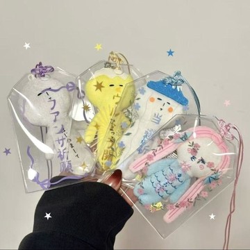 🔥臺灣出貨 御守透明袋PVC卡套3寸小卡收納袋袋吧唧套展示掛件御守祝福袋