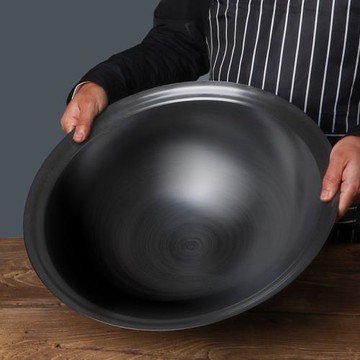 大鐵鍋柴火灶鍋老式加厚土灶鐵鍋燉鍋臺商用農村灶臺大鍋家用