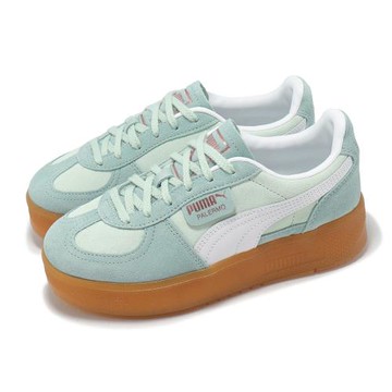 Puma 休閒鞋 Palermo Elevata Wns 女鞋 綠 白 厚底 增高 復古 德訓鞋 39934811