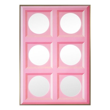 鏡子 - 6 Circles_Pink/ A3 尺寸（30cm x 42.5cm）