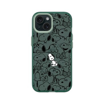 iPhone 15 Clear 憂墨綠 - 史努比 Snoopy - 找我嗎？