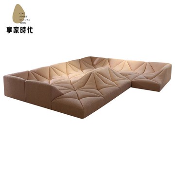 山丘 沙發  懶人 可睡可躺個性親子互動布藝 沙發 自由模塊組合沙發xj7221