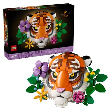 LEGO 樂高 ART藝術 動物群系列 老虎積木 (744片) - 成人創意拼砌模型  1組  老虎