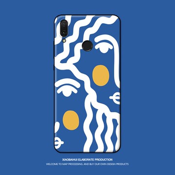 適用華為暢享10plus/max/8/8e/7s/9/9s手機殼創意抽象插畫硅膠軟