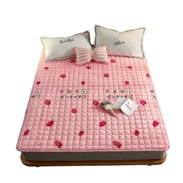 南極人冬季可機洗薄床墊軟墊法萊珊瑚絨加絨保暖毛毯褥子墊被防滑