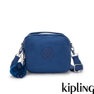 Kipling 休閒藍輕巧兩用側背後背包-CAHIR