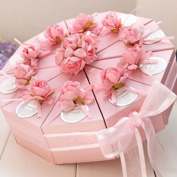 2020新款喜糖盒粉色大號請帖結婚創意加得貴子季抖音同小清網紅個