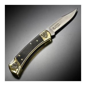 BUCK 折りたたみナイフ 限定品 イエローホースカスタム バッファロー刻印 バックナイフ Folding Hunter