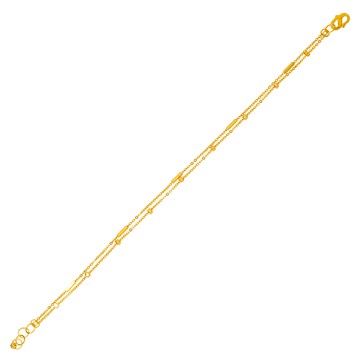 Jove gold JoveGold 愛的秘密黃金手鍊-雙鍊款