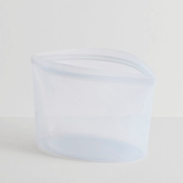 Stasher 碗形矽膠密封袋-XL-雲霧白