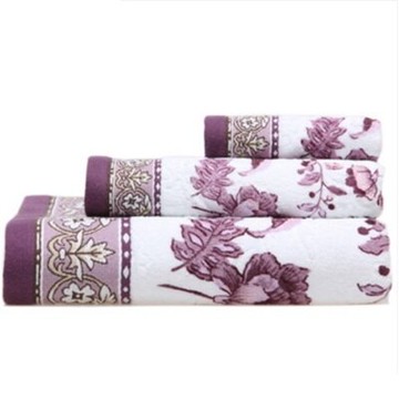 現貨+預購 浴巾 毛巾 方巾 三件套-大蘭花純棉吸水健康環保衛浴用品2色72t25【獨家進口】【米蘭精品】