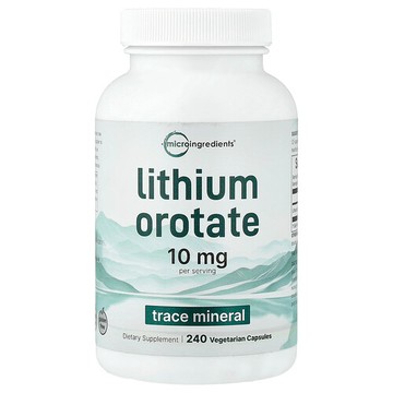 Micro Ingredients, 乳清酸鋰，240 粒素食膠囊（每粒膠囊 5 毫克）