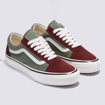 Premium LX Old Skool 紅棕色/綠色滑板鞋