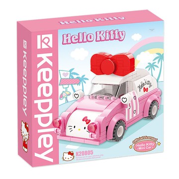 【震撼精品百貨】Hello Kitty 凱蒂貓-日本三麗鷗SANRIO Qman啟蒙積木 Hello Kitty 迷你車*46750 震撼日式精品百貨
