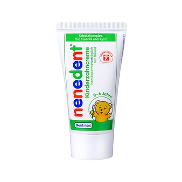 nenedent DN木糖醇牙膏 香蕉蘋果口味 含氟量 500ppm 適用於0-6歲  50ml  1條