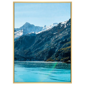 菠蘿選畫所 阿拉斯加鯨奇之旅掛畫 40 x 30cm 木色 展現自然壯麗之美