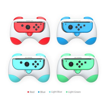 switch joy-con握把NS游戲手柄卡通手把NS左右手柄握把兩個裝配件【Snowbelle優選】